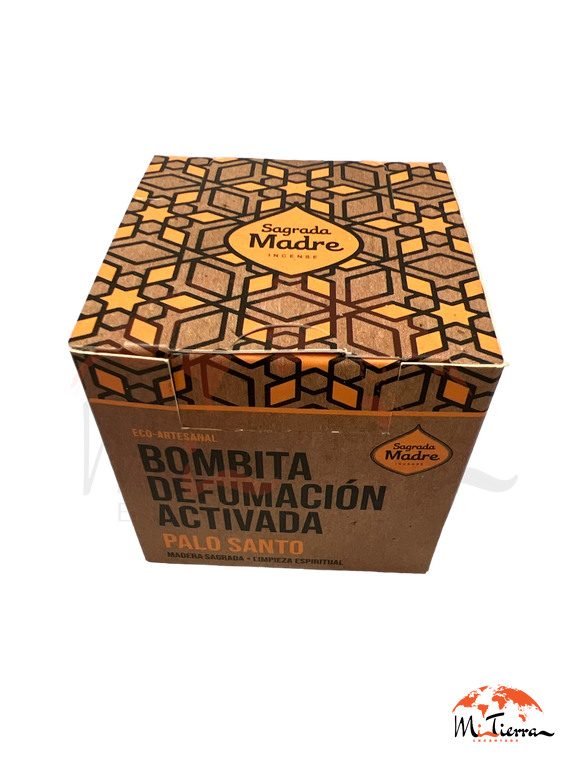 Bombita Defumación Activada Sagrada Madre PALO SANTO