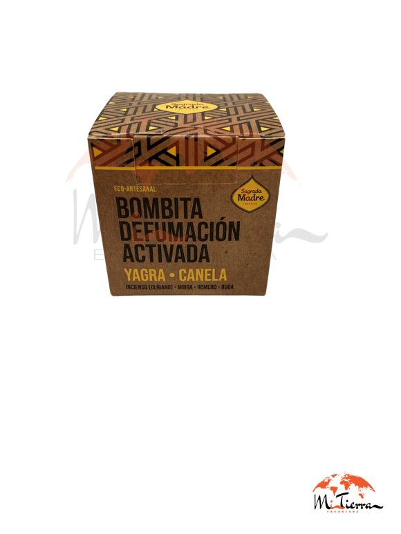 Bombita Defumación Activada Sagrada Madre Yagra-Canela