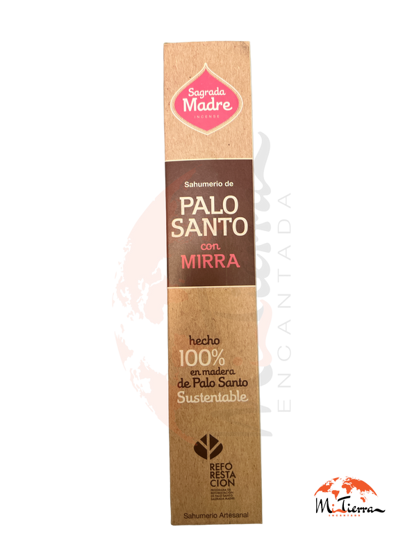 Sahumerio Sagrada Madre Palo Santo con Mirra