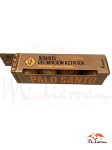 Bombita de defumación activada Sagrada Madre de PALO SANTO
