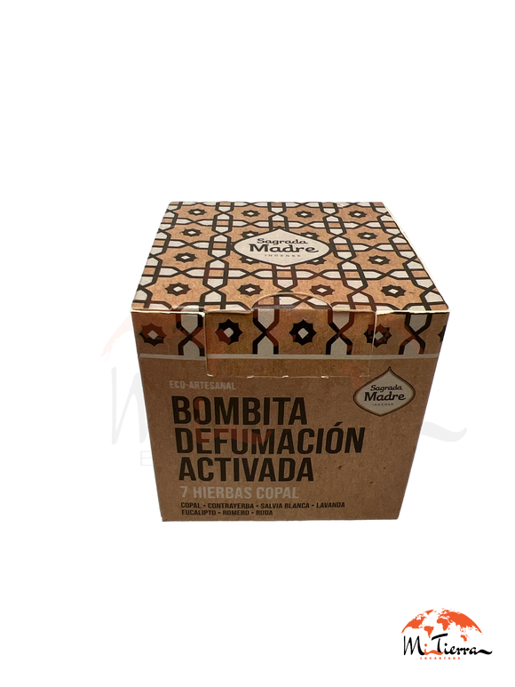 Bombita defumación Activada Sagrada Madre 7 Hierbas Copal
